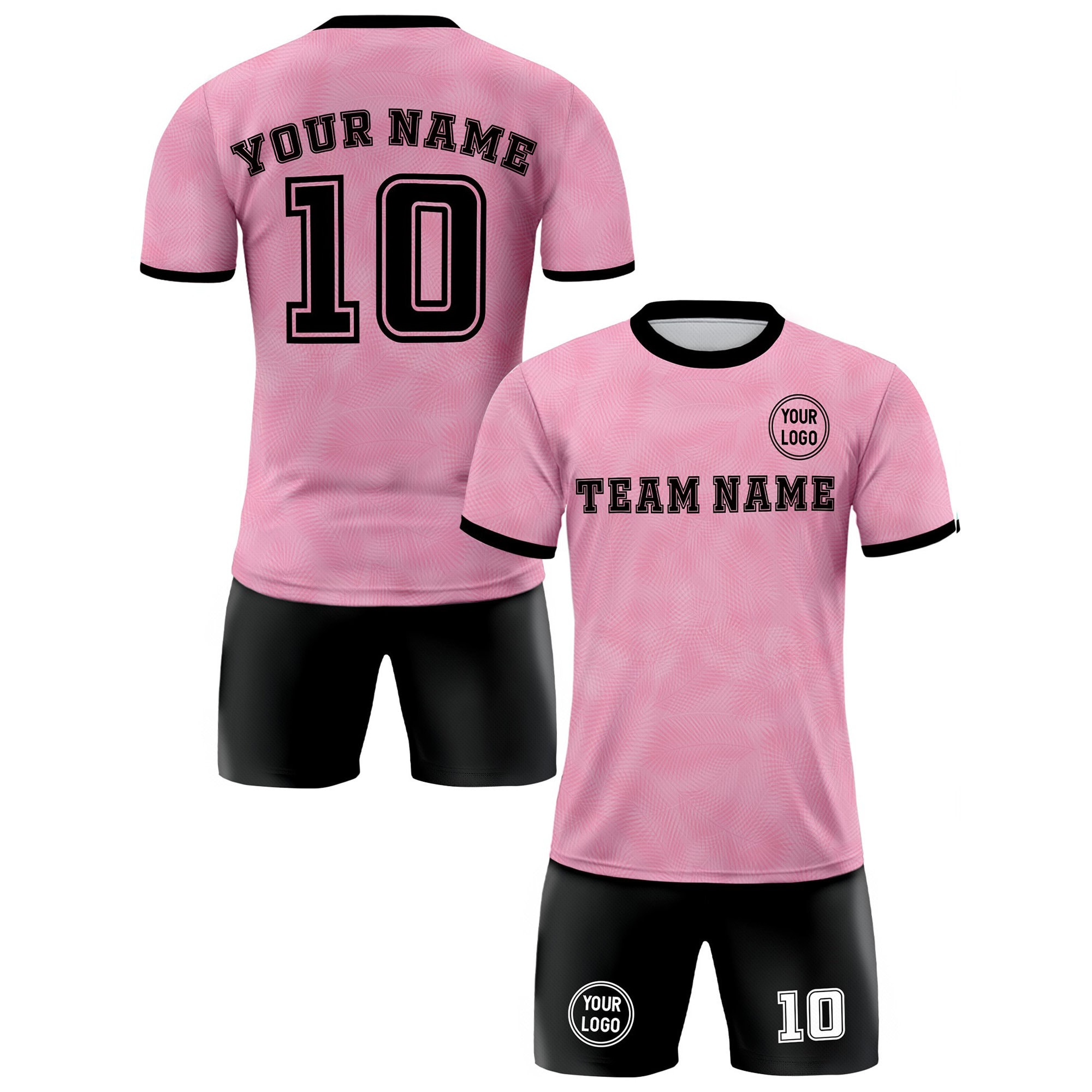Pink and black soccer cheap jersey