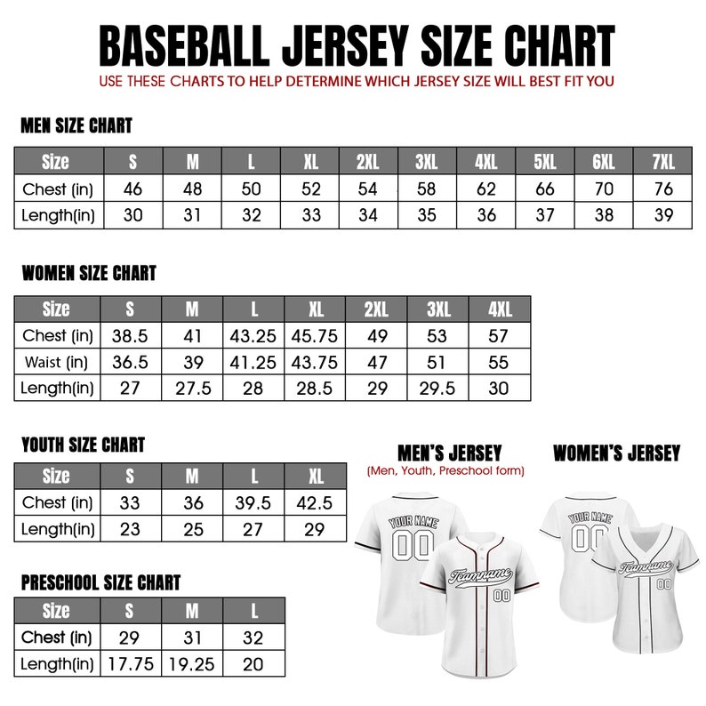 Personalized Team Name Number Logo Baseball Jersey, Custom Jersey for ...