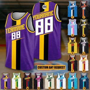 Maglia da basket personalizzata uniforme per tifosi Canotta da basket, maglia da basket personalizzata con nome della squadra Nome e numero del giocatore