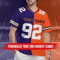 Custom Half and Half Football Jersey, Personalized Split Team Shirt For Kids & Adult Football Lovers, Split Half Uniform, Game Day Outfit product logo