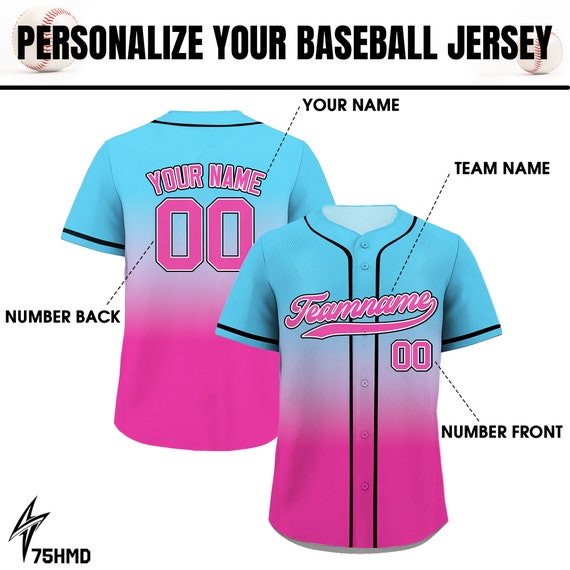 Camiseta de béisbol personalizada para hombre, con botones, camiseta  deportiva personalizada, con nombre, número de nombre, regalos para mujeres