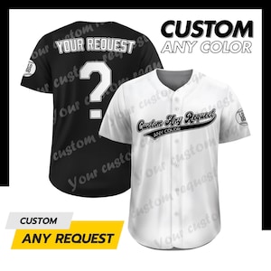 Custom Baseball Jersey for Men Women Youth Kid, Custom Jersey with Team Name Number, Personalized Jersey Button Down, Custom Jersey Request