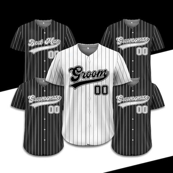 Personalized The Groom Groomsmen Team Baseball Jersey, Custom Best Man Jersey, Jersey For Engagement Married Couple, Wedding Jersey