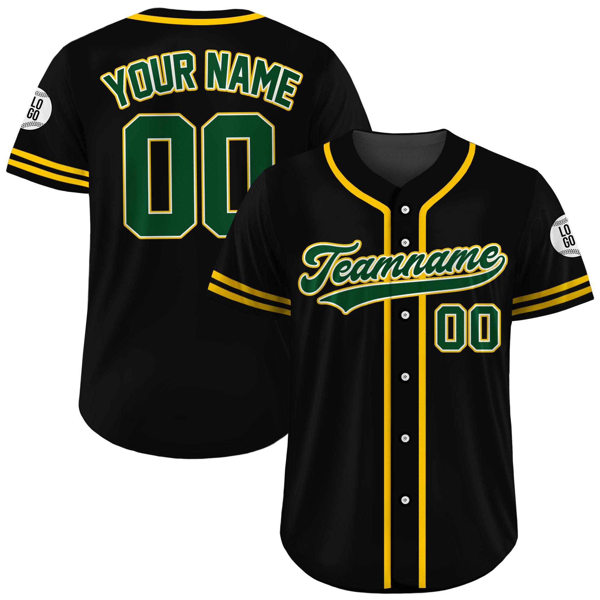 Custom Baseball Jersey Button Down Shirts