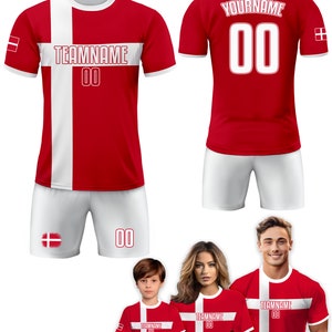 Maillot Hummel DBU Danemark – Homme Taille M, Rouge/blanc, Coton, état 9.5/10