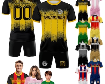 Custom Men Women Youth Toddler Soccer Jersey Team Uniform, Personalized Jersey with Team Name Logo Number, Custom Boy Soccer Jersey Gift