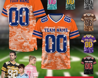 Camiseta de fútbol personalizada con nombre y número de equipo, regalo para aficionados al deporte, uniforme para el día del juego, malla de poliéster.