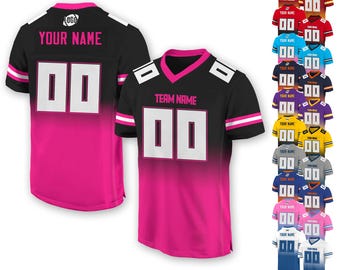 Personalized Team Name & Number Football Jersey Custom For Adult Kid, Custom Football Jersey Shirt American Football Fan Game Day Outfit