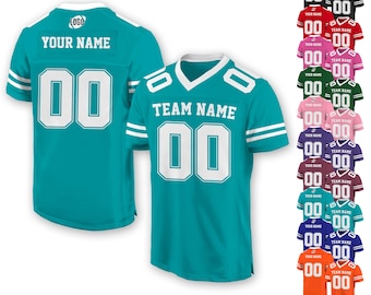 Maglia da football americano personalizzata per uomo, donna, ragazzo, ragazza ...