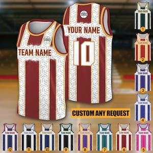Personalized Team Name & Number Logo Basketball Jersey For Adult Kid, Custom Basketball Jersey for Fan Lovers Players, Fan Basketball Top