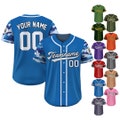 Custom Camo Baseball Jersey Custom Name Number Logo, Personalized Baseball Jersey For Adult Kid, Camouflage Baseball Jersey Uniform Blue product logo