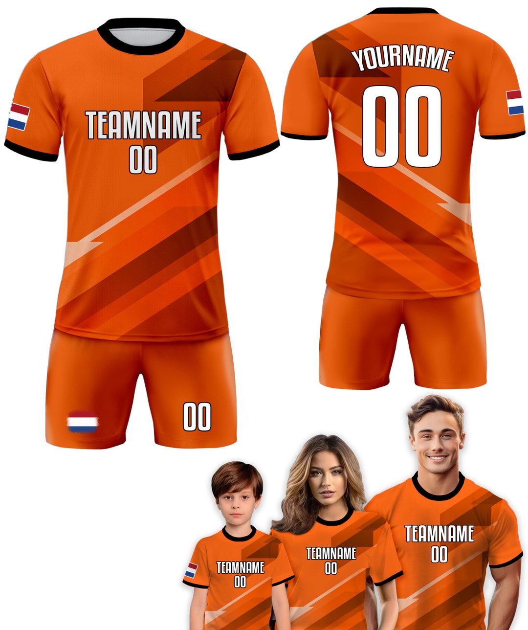 オランダ代表サッカージャージ（男性・女性・ユース・キッズ用