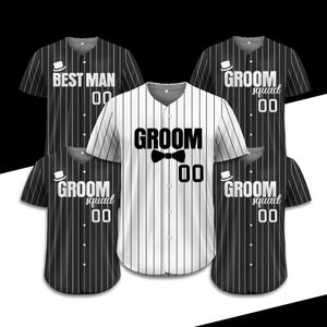Personalized Groom & Groomsmen Jersey Shirts, Custom Best Man Jersey, Groomsman Proposal, Bachelor Party Best Man, Groom Shirts Matching