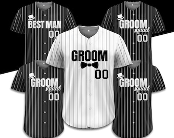 Personalized Groom & Groomsmen Jersey Shirts, Custom Best Man Jersey, Groomsman Proposal, Bachelor Party Best Man, Groom Shirts Matching