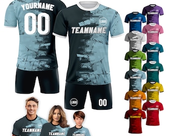 Custom Soccer Jersey for Men Women Youth Kid Team Uniform, Personalized Jersey with Team Name Logo Number, Custom Men Soccer Jersey Gift