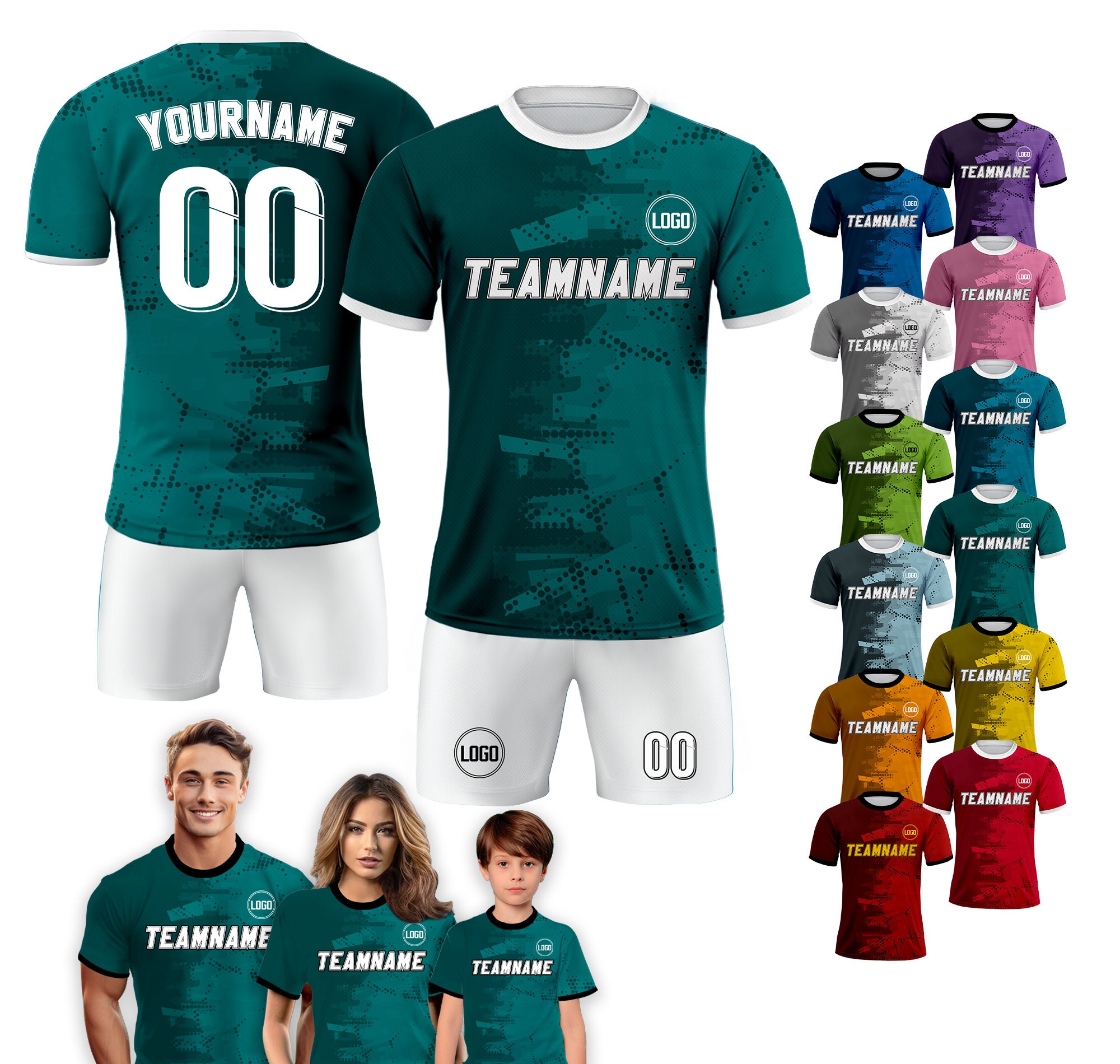 Crea la tua maglia da calcio personalizzata » Configuratore 3D