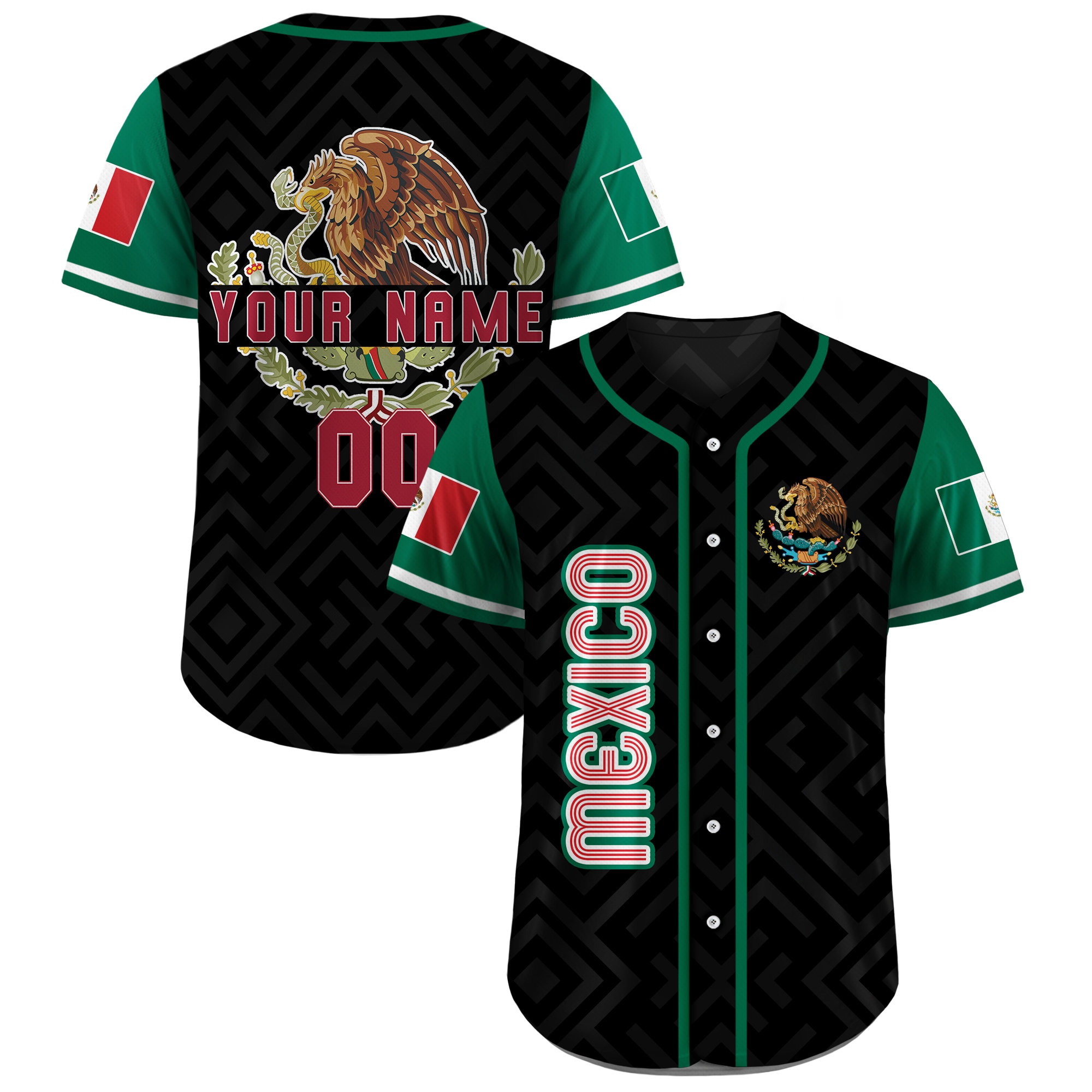 Buy Personalized Mexico Baseball Lover Baseball Jersey S-5XL Online In India