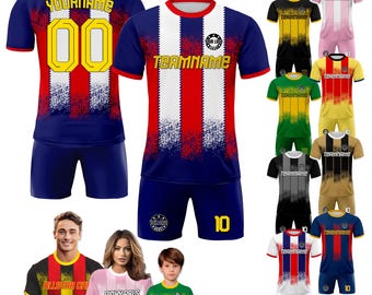 BCN-Barca 2025/26 Home Baby Bodysuit Personalized Soccer Jersey Kit