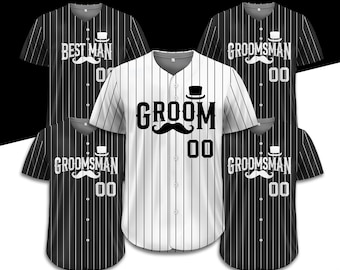 Custom Name Number Groom Jersey Shirts, Custom Best Man Jersey, Groom Shirts Matching, Groomsman Proposal, Bachelor Party Groomsmen Jersey,
