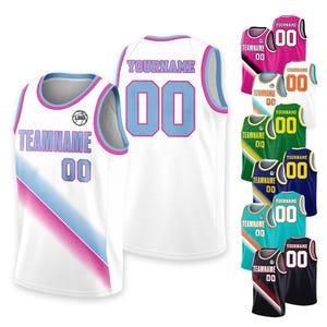 Custom Basketball Jersey Shirt For Men Women Youth Kid, Personalized Team Name Number Basketball Jersey in many colors, Basketball Fan gifts