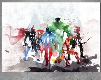Marvel Avengers Super Hero Characters Large CANVAS Art Print Gift A0 A1 A2 A3 A4 Marvel Avengers Super Hero Characters Large CANVAS Art Print Gift A0 A1 A2 A3 A4