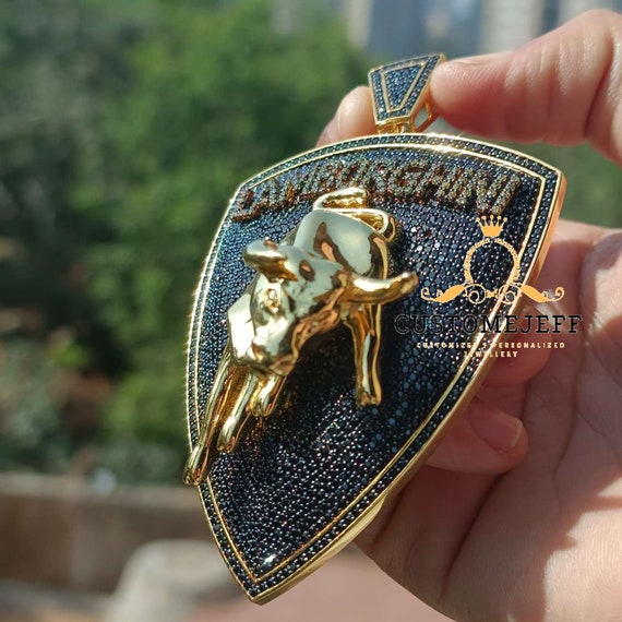 Iced out lamborghini chain best sale