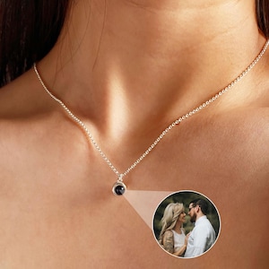 Personalized Projection Photo Necklace, Bubble Projection Necklace, Custom Picture Inside Necklace, Christmas Gift for Her, Best Friend Gift