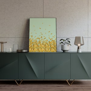 Water kleur chili kunst aan de muur, chili pepers gids, chili kunst, hete chili poster, voedsel kunst, hete pepers, keuken kunst