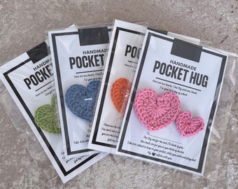 Pocket hugs, invisible string hearts, back to school gift, gift for kids, gifts for mum, gifts for her, worry gift, grief gift, small gift