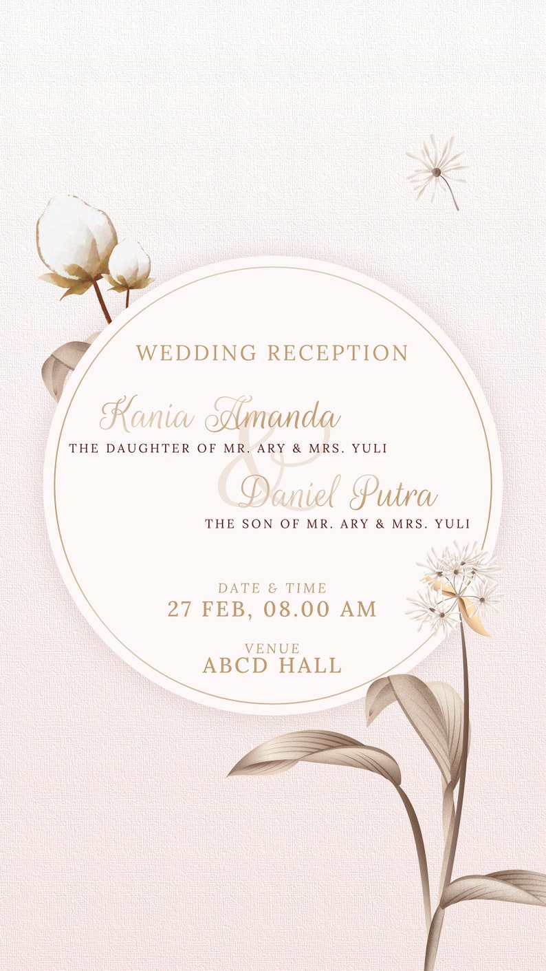 Digital Invitation Video, Save the Date Animation, Digital Invitation