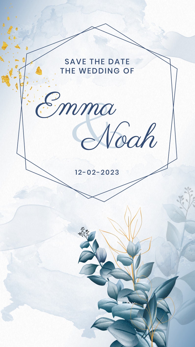 Wedding Invitation Video, Save the Date Animation, Digital Invitation