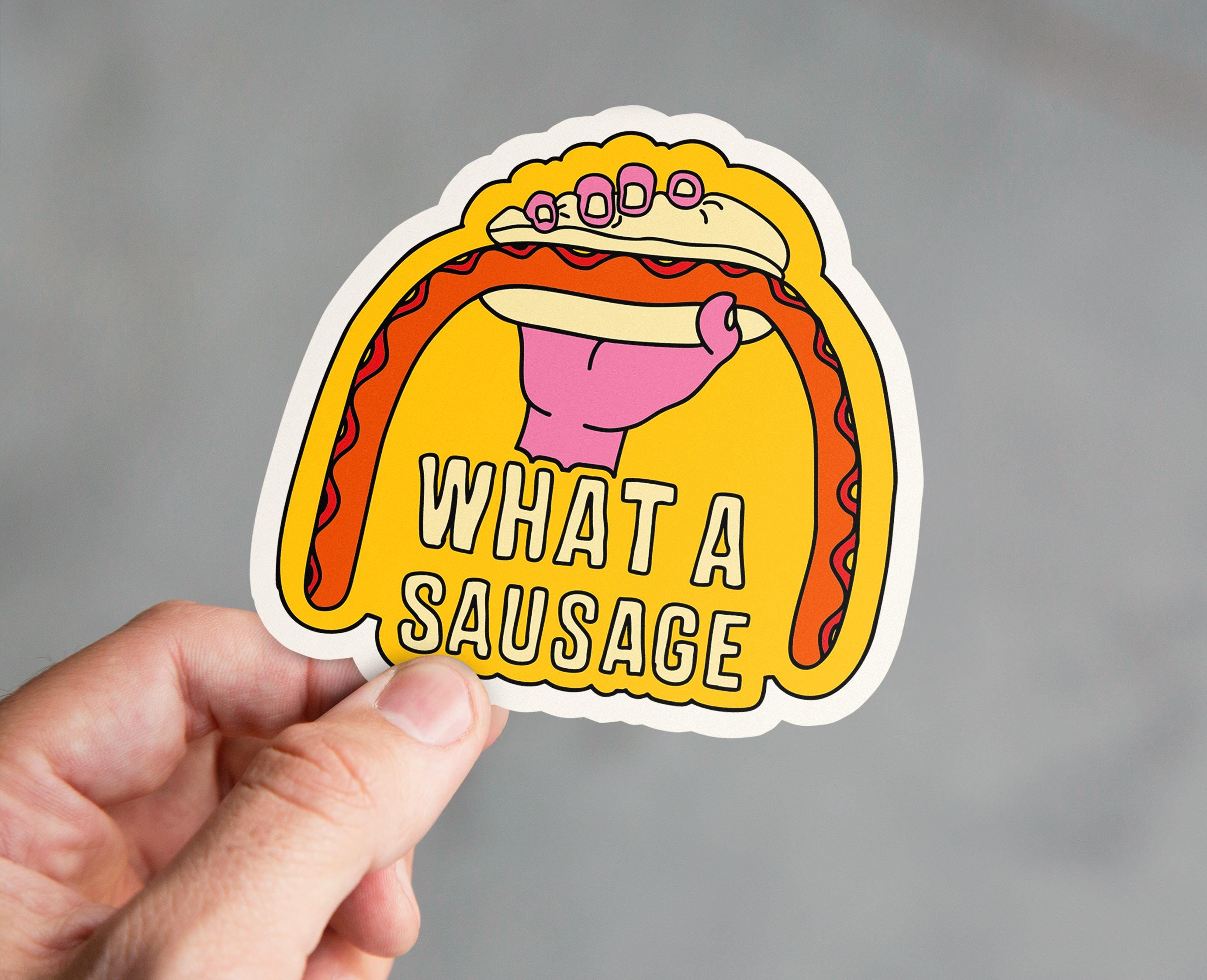 Emla Sticker What a Sausage Sticker - Etsy