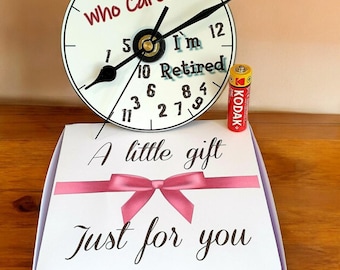Retirement Gift CD Clock, Gift for Retiring Colleague, Leaving Work Present, Retirement Keepsake, Unique Gift Boxed Clock