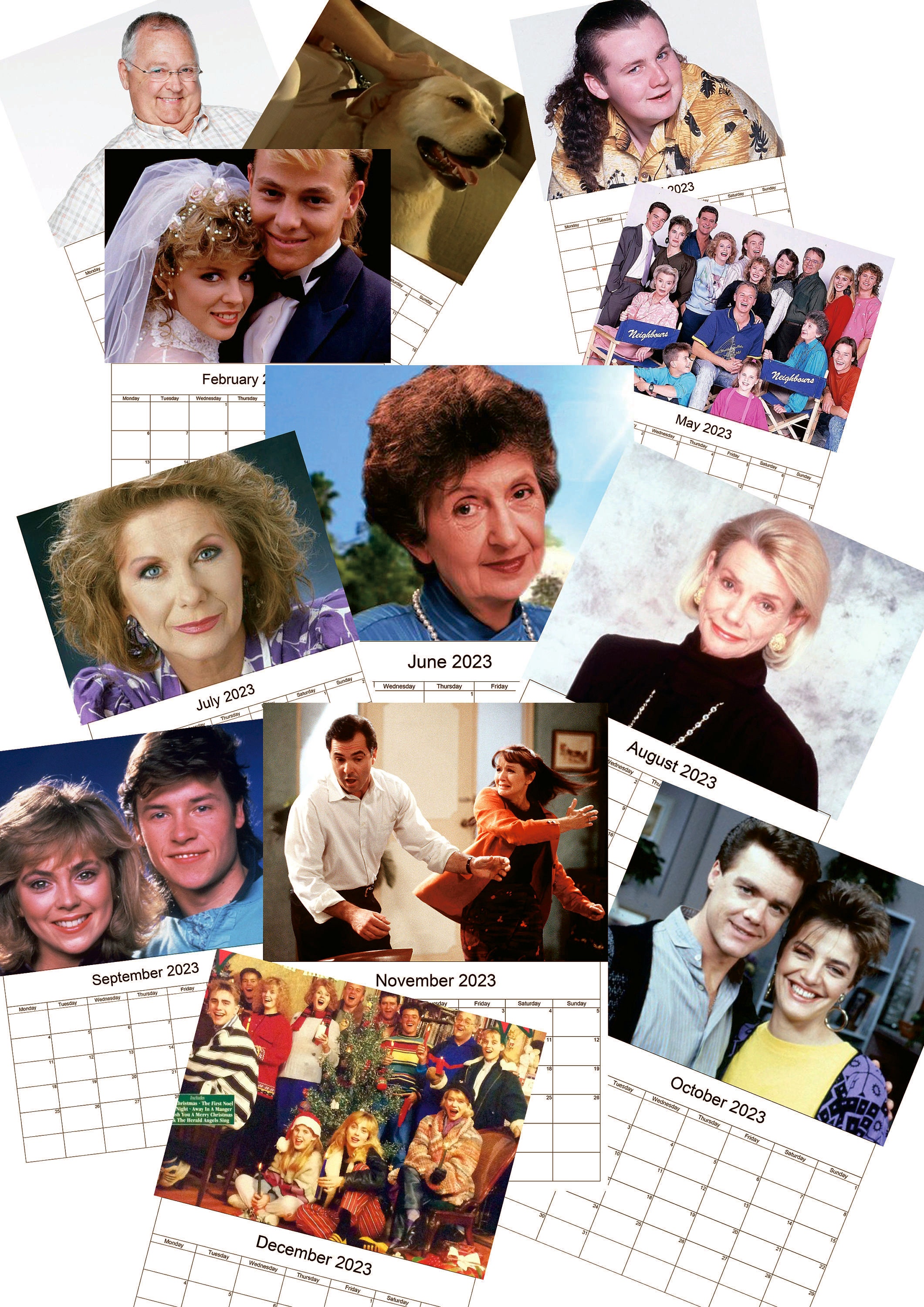 Neighbours 2023 Wall Calendar A4 Portrait Size Christmas Etsy UK