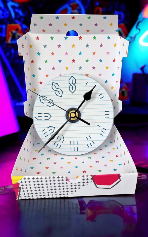 CD Wall Clock, Graffiti S Design, 90s Style, Gift Boxed - Etsy