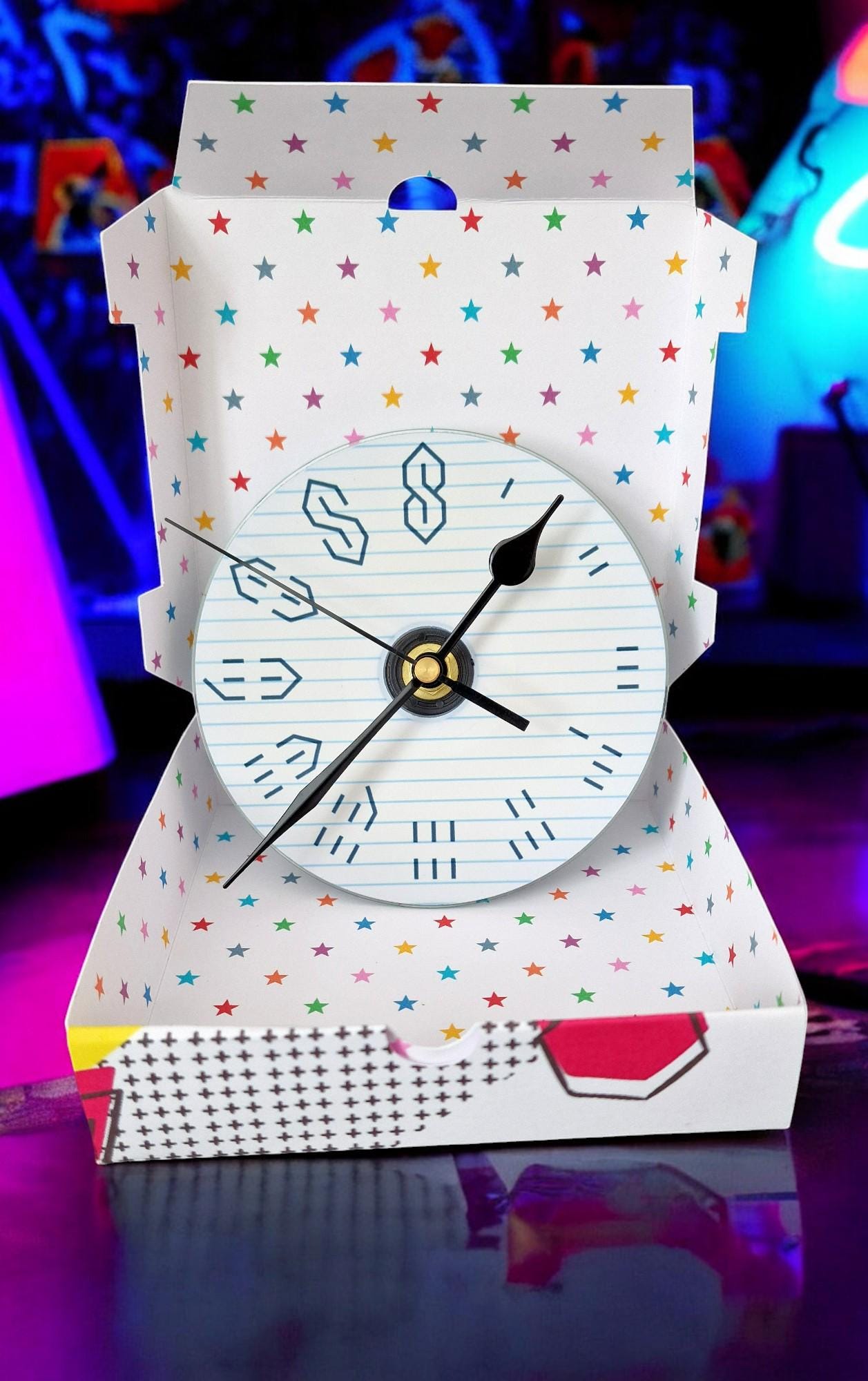 CD Wall Clock, Graffiti S Design, 90s Style, Gift Boxed - Etsy