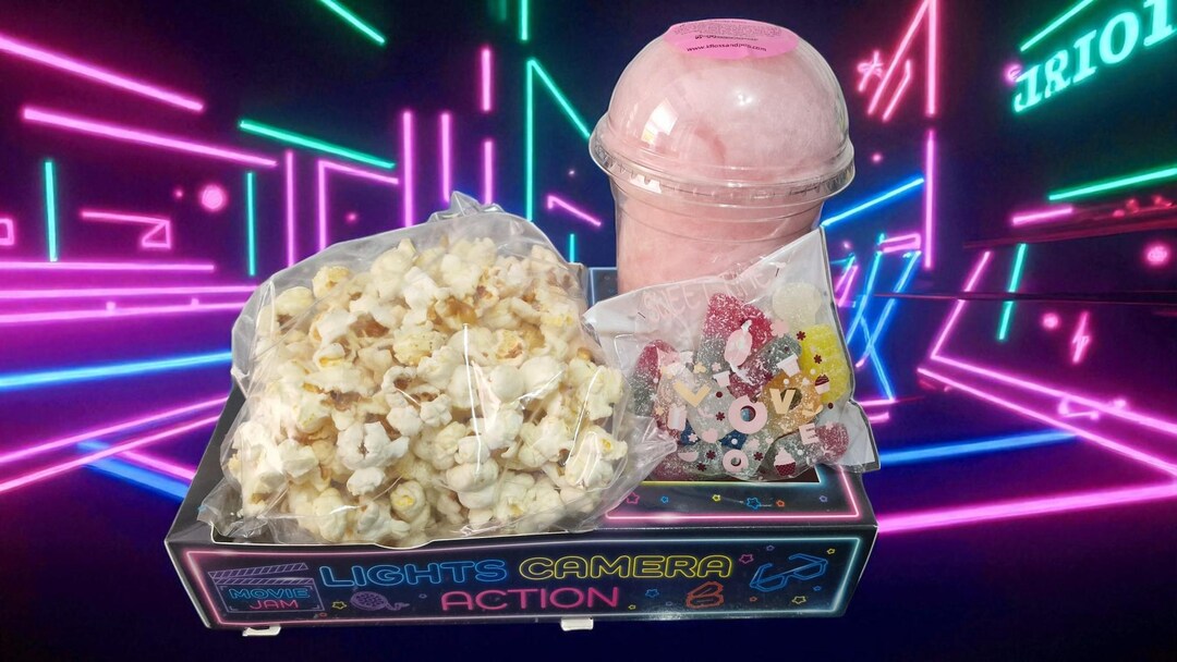 Movie Night Snack Box With Cinema Tray – Personalized Treats - Etsy UK