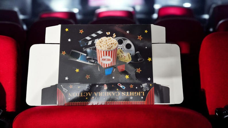 Movie Night Snack Box (set of 2) | Reusable Cinema Treat Tray - Etsy UK