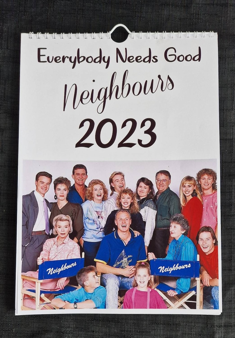 Neighbours 2023 Wall Calendar A4 Portrait Size Christmas Etsy Canada