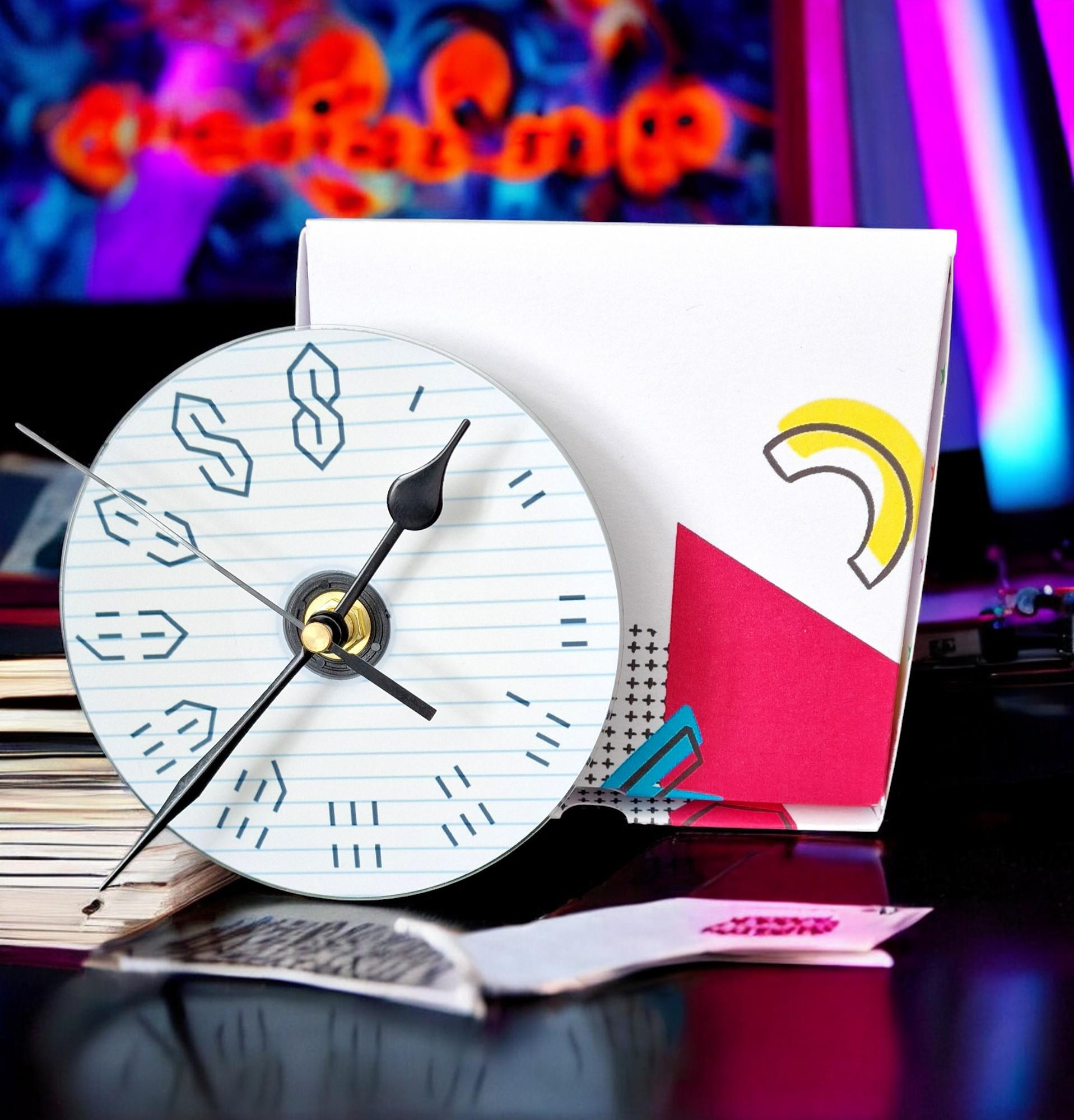 CD Wall Clock, Graffiti S Design, 90s Style, Gift Boxed - Etsy