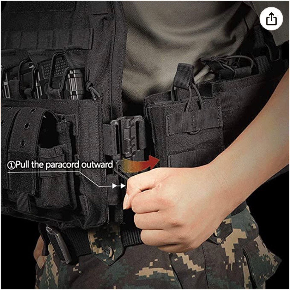 Tactical Plate Carrier W/ 10x12 AR500 Level III Curved Steel - Etsy