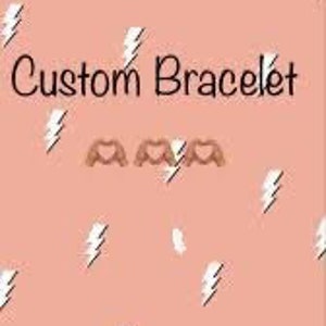 Custom Name Bracelet/ Custom Word or Initials Bracelet/ Gift for