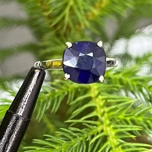 AAA+Quality Natural Blue Sapphire Ring 7.50 Carat, 925 Sterling Silver, Handmade Ring For Men And Women