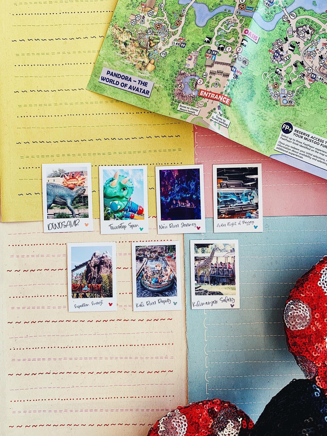 Disney Animal Kingdom Ride Mini Photo Stickers/disney World Rides ...