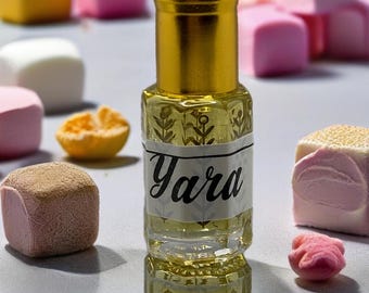 YARA perfume oil 6 ml or 12 ml fragrance oil, helal perfume oil, Dubai fragrances, Arabic perfume, Islamic fragrance, marshmallow, cotton candy perfume عطر