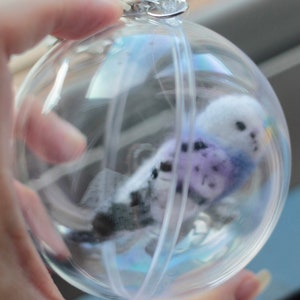 customized hand-made needle felted pet portrait keychain/figurine