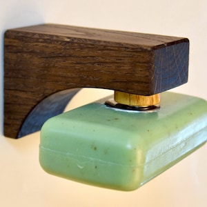Magnet-Seifenhalter aus Massivholz, Bogen unten, dauerhaft & plastikfrei