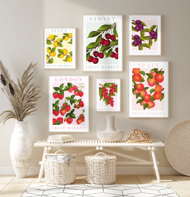 Lemon Print Wall Art Printable Wall Art Cottagecore Decor Etsy