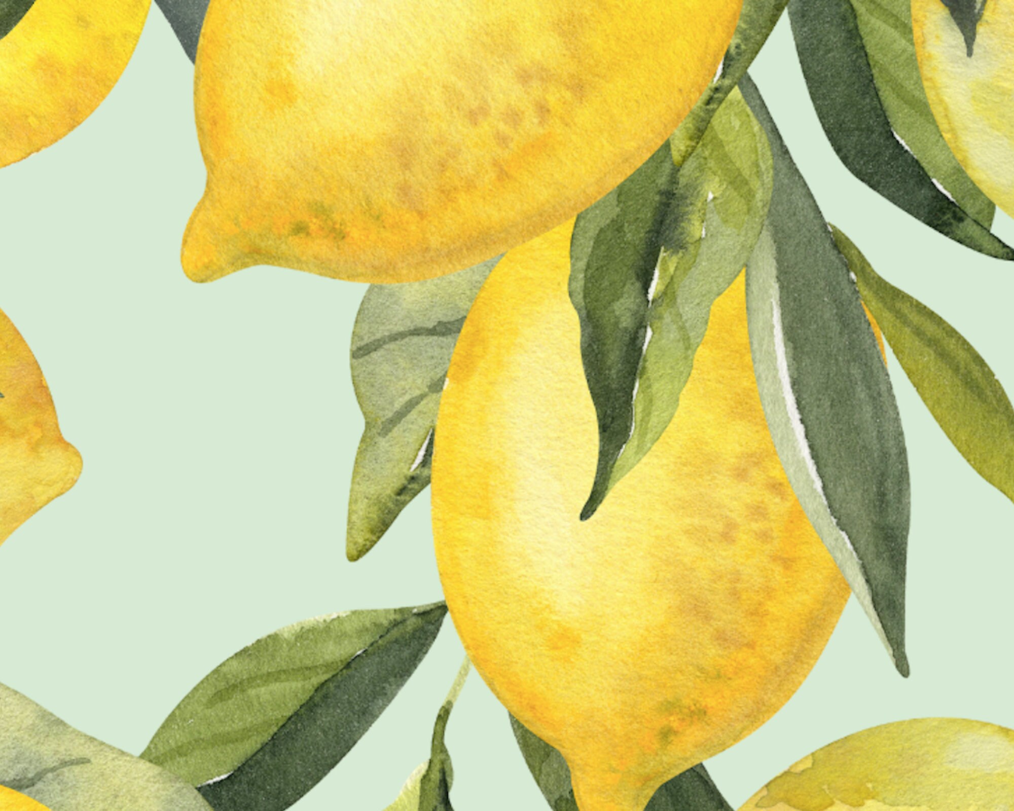 Kitchen Wall Art Lemon Wall Art Fruit Wall Art Printable Etsy