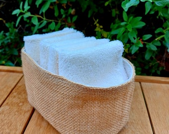 Serviette visage en éponge de bambou toute douce, serviette pour le visage, panière pour salle de bain et serviettes éponge pour le visage